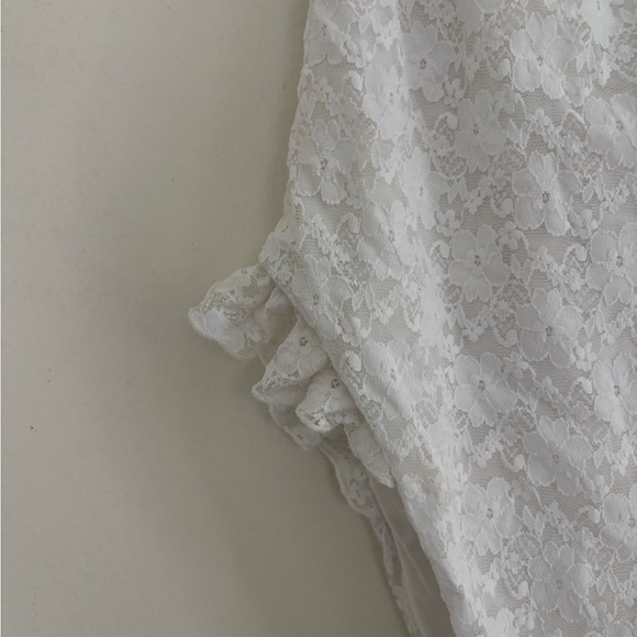 Free People Baben white lace one piece swimsuit - medium - Picture 2 of 5